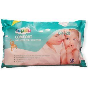 Серветки вологі Lupilu Comfort 80+20 шт 000015 фото