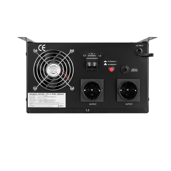 Сонячний інвертор (ДБЖ) LogicPower LPY-C-PSW-2000VA (1400W) MPPT24V LP4126 фото