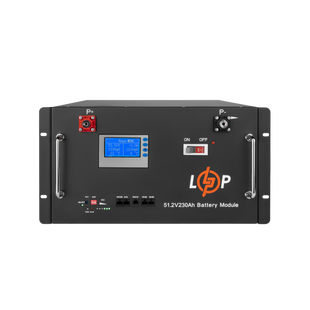 Аккумулятор LP LiFePO4 48V (51,2V) - 230 Ah (11776Wh) (Smart BMS 200A) с LCD RM LP20331 фото