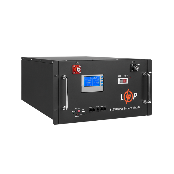 Аккумулятор LP LiFePO4 48V (51,2V) - 230 Ah (11776Wh) (Smart BMS 200A) с LCD RM LP20331 фото