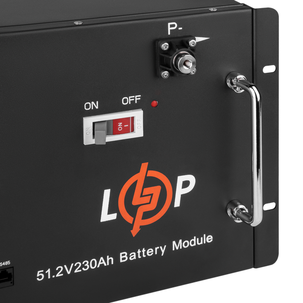 Аккумулятор LP LiFePO4 48V (51,2V) - 230 Ah (11776Wh) (Smart BMS 200A) с LCD RM LP20331 фото