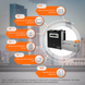 Комплект резервного живлення LP (LogicPower) ДБЖ + мультигелева батарея (UPS W1500 + АКБ MG 4140W) 19810 фото 2