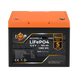 Акумулятор LP LiFePO4 12,8V - 100 Ah (1280Wh) (BMS 80A/40А) пластик 24634 фото 1