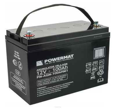 Акумулятор для ДБЖ Powermat PM-AGM-100AHM1 PM-AGM-100AHM1 фото