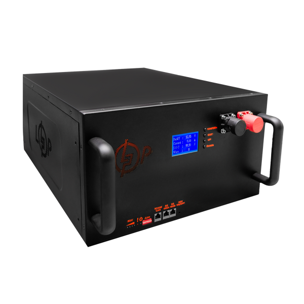 Акумулятор LP LiFePO4 51,2V - 160 Ah (8192Wh) (BMS 200A/100А) LCD метал RM Smart 24412 фото