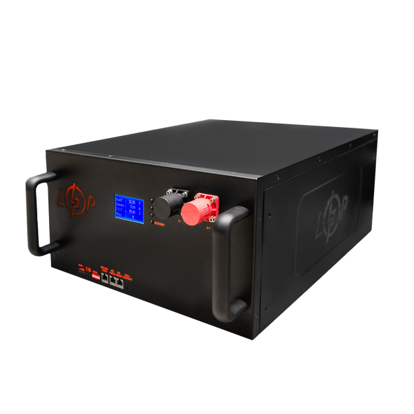 Акумулятор LP LiFePO4 51,2V - 160 Ah (8192Wh) (BMS 200A/100А) LCD метал RM Smart 24412 фото