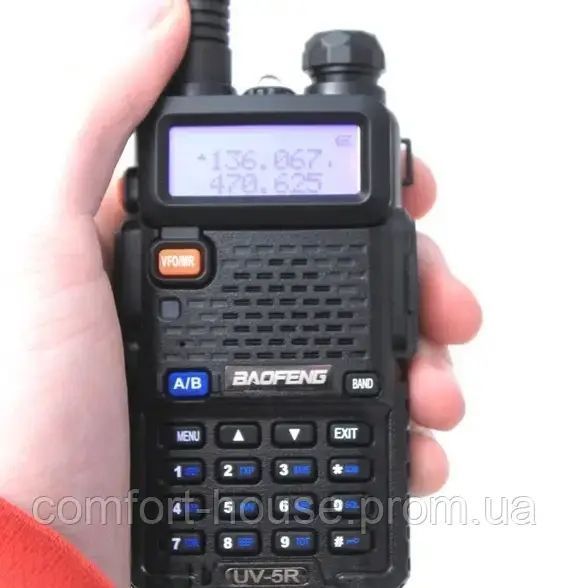 Рація Baofeng UV-5R 8 Ватт + Гарнітура Luiton для рації 1749573576 фото