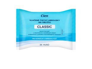 Вологі серветки для зняття макіяжу Cien Classic 25 шт 00006 фото