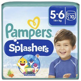 Підгузки Pampers для плавання Splashers Розмір 5-6 (14+ кг) 10 шт 333 фото