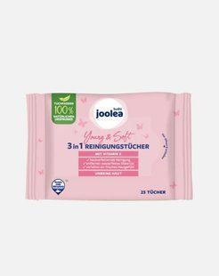 Очищувальні серветки з вітаміном Е Joolea Young & Soft 25 шт 000040 фото