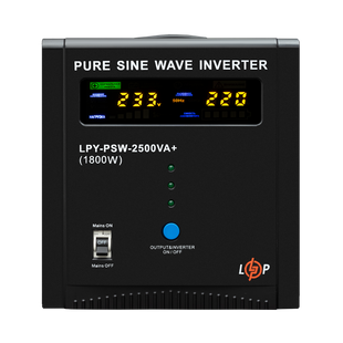 ДБЖ LogicPower LPY-PSW-2500VA+ (1800Вт) 10A/20A з правильною синусоїдою 24V 22874 фото