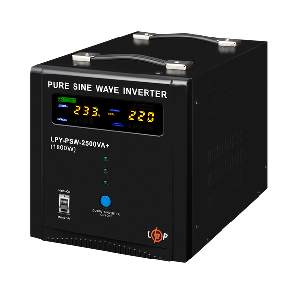 ДБЖ LogicPower LPY-PSW-2500VA+ (1800Вт) 10A/20A з правильною синусоїдою 24V 22874 фото