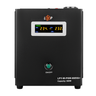 ДБЖ з правильною синусоїдою 12V LPY-W-PSW-800VA+(560Вт)5A/15A 4143 фото