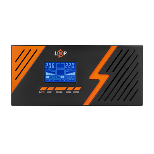 ДБЖ з правильною синусоїдою 12V LPM-PSW-1500VA (1050Вт) Black 22754 фото