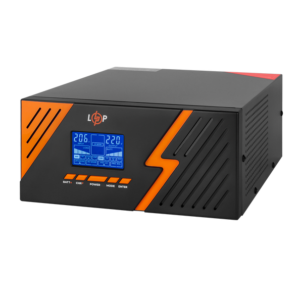 ДБЖ з правильною синусоїдою 12V LPM-PSW-1500VA (1050Вт) Black 22754 фото
