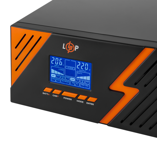 ДБЖ з правильною синусоїдою 12V LPM-PSW-1500VA (1050Вт) Black 22754 фото