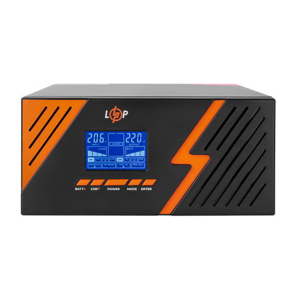ДБЖ з правильною синусоїдою 12V LPM-PSW-1500VA (1050Вт) Black 22754 фото