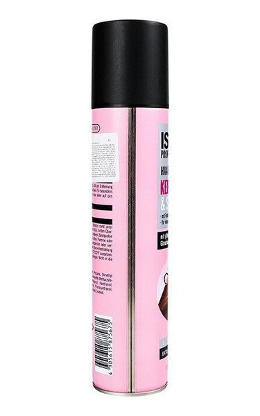 Лак для волосся Isana Professional Keratin & Glanz 250 мл, сильна фіксація 4, блиск і об єм з кератином 220 фото