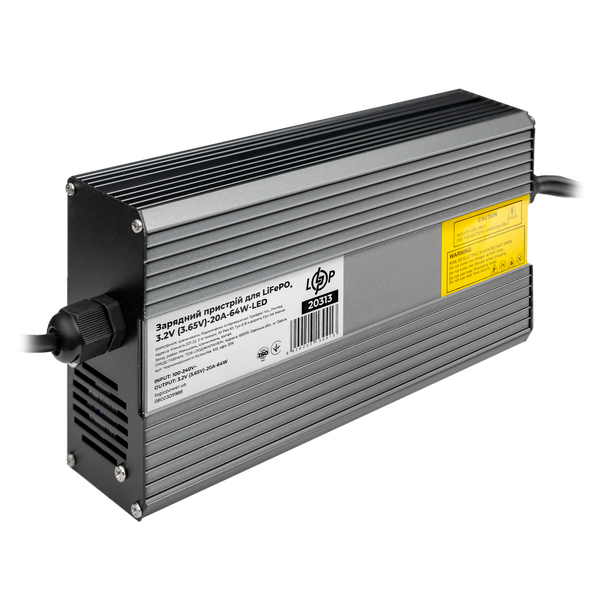 Зарядний пристрій для акумуляторів LiFePO4 3.2V (3.65V)-20A-64W-LED LP20313 фото