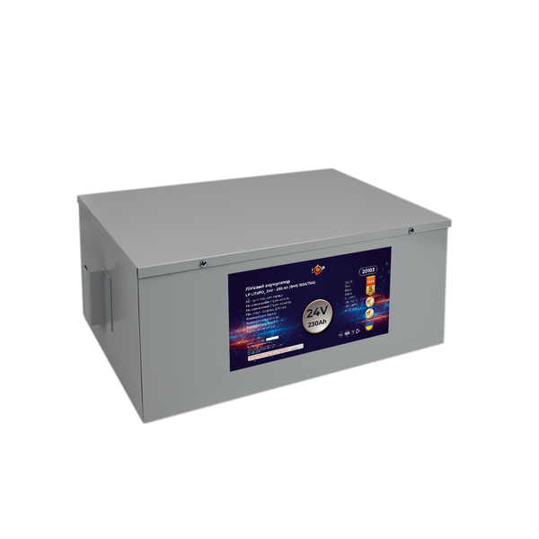 Акумулятор LP LiFePO4 24V (25,6V) - 230 Ah (5888Wh) (BMS 150A/75A) металл 20103 фото