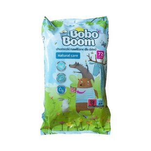 Серветки вологі дитячі Bobo Boom 72 шт 000026 фото