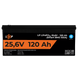 Акумулятор LP LiFePO4 25,6V - 120 Ah (3072Wh) (Smart BMS 100А) з BT пластик для ДБЖ 22424 фото 2