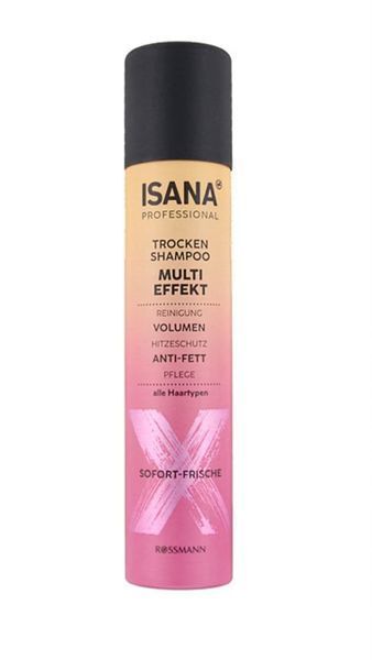 Сухий шампунь Isana Professional Multi Effekt 200 мл очищення, об єм, термозахист і захист від сонця 02 фото Сухий шампунь Isana Professional Multi Effekt 200 мл очищення, об єм, термозахист і захист від сонця 02 фото