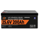 Акумулятор LP LiFePO4 24V (25,6V) - 200 Ah (5120Wh) (Smart BMS 100А) з BT пластик для ДБЖ 20201 фото 2
