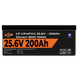 Акумулятор LP LiFePO4 24V (25,6V) - 200 Ah (5120Wh) (Smart BMS 100А) з BT пластик для ДБЖ 20201 фото 3