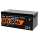 Акумулятор LP LiFePO4 24V (25,6V) - 200 Ah (5120Wh) (Smart BMS 100А) з BT пластик для ДБЖ 20201 фото 4